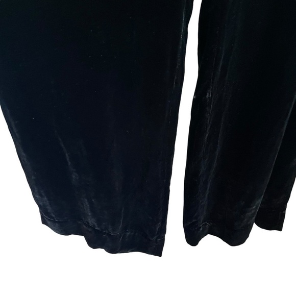 SLEEPING WITH JACQUES Velvet Silk Blend Wide Leg Pants - Picture 5 of 12
